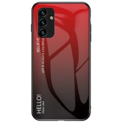 Защитный чехол Deexe Gradient Color для Samsung Galaxy A34 (A346) - Red / Black