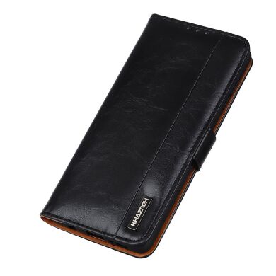 Чехол KHAZNEH Leather Wallet для Samsung Galaxy A32 - Black