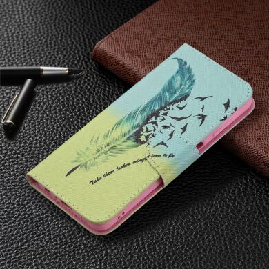 Чохол-книжка Deexe Color Wallet для Samsung Galaxy A22 (A225) / M22 (M225) - Feather and Birds