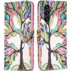 Чохол-книжка Deexe Color Wallet для Samsung Galaxy A35 (A356) - Life Tree