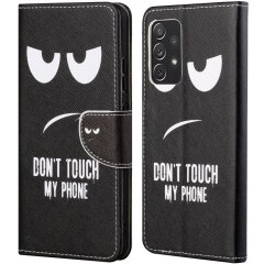 Чохол-книжка Deexe Color Wallet для Samsung Galaxy A73 (A736) - Don't Touch My Phone