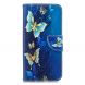Чехол-книжка Deexe Color Wallet для Samsung Galaxy J6+ (J610) - Gold and Blue Butterfly. Фото 2 из 9