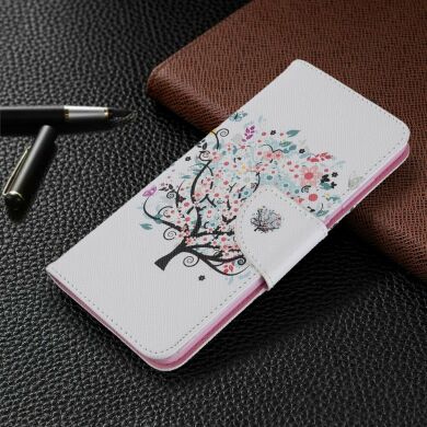 Чехол-книжка Deexe Color Wallet для Samsung Galaxy S20 (G980) - Flowered Tree