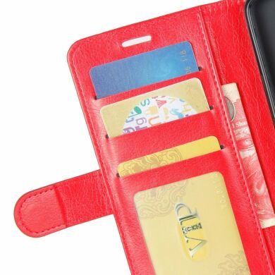 Чехол-книжка Deexe Wallet Style для Samsung Galaxy A51 - Red