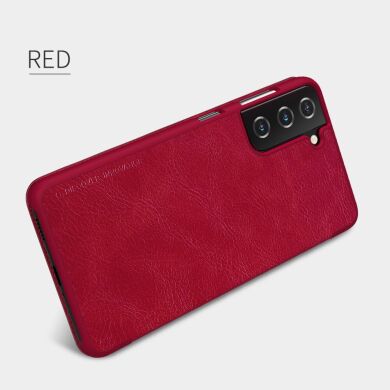 Чехол-книжка NILLKIN Qin Series для Samsung Galaxy S21 - Red
