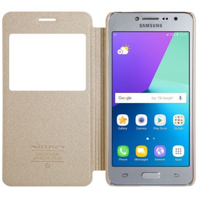 Чехол-книжка NILLKIN Sparkle Series для Samsung Galaxy J2 Prime (G532) - Gold