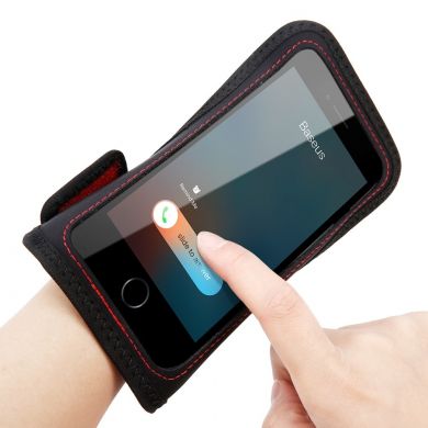 Чехол на руку BASEUS Armband Case для смартфонов (Размер S) - Red