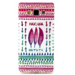 Силіконова накладка Deexe Life Style для Samsung Galaxy A7 (A700) - Hakuna Matata