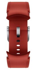 Оригинальный кожаный ремешок Hybrid Band (Size S/M) для Samsung Galaxy Watch 4 (40/44mm) / Watch 4 Classic (42/46mm) ET-SHR88SREGRU - Red
