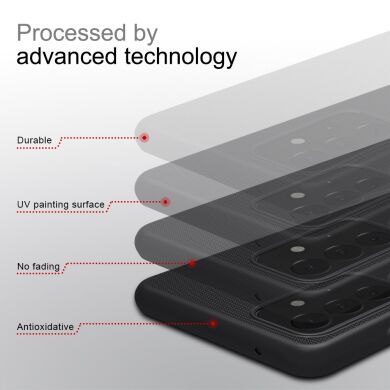 Пластиковый чехол NILLKIN Frosted Shield для Samsung Galaxy A72 (А725) - Black