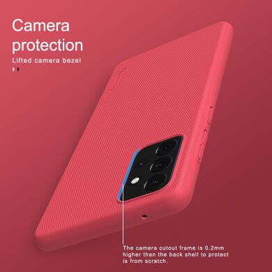 Пластиковый чехол NILLKIN Frosted Shield для Samsung Galaxy A72 (А725) - Red