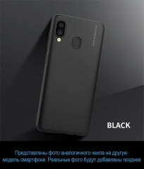 Пластиковий чохол X-LEVEL Slim для для Samsung Galaxy A8+ (A730) - Black