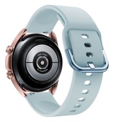 Ремешок Deexe Soft Silicone для  Samsung Galaxy Watch 3 (41mm) - Baby Blue