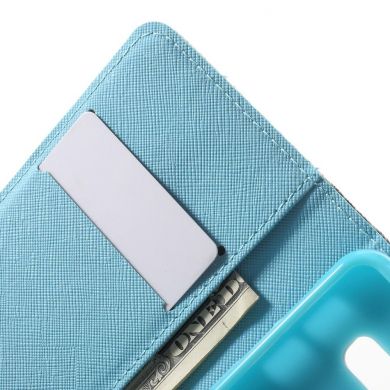 Чехол Deexe Color Wallet для Samsung Galaxy A3 2016 (A310) - Blue Butterfly