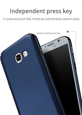 Пластиковий чохол LENUO Silky Touch для Samsung Galaxy A3 2017 (A320), Синий