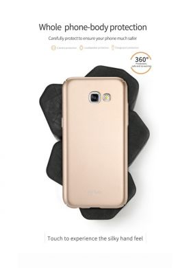 Пластиковый чехол LENUO Silky Touch для Samsung Galaxy A3 2017 (A320) - Black