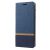 Чехол-книжка Deexe Lines Texture для Samsung Galaxy A8+ 2018 (A730) - Blue