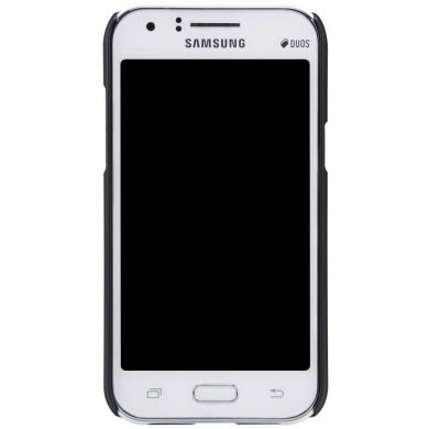 Пластиковая накладка NILLKIN Frosted Shield для Samsung Galaxy J1 (J100) + пленка - Black