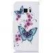 Чехол-книжка Deexe Color Wallet для Samsung Galaxy S7 (G930) - Butterfly in Flowers B. Фото 3 из 8