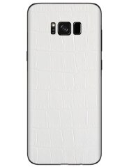 Кожаная наклейка Glueskin White Croco для Samsung Galaxy S8 Plus (G955)