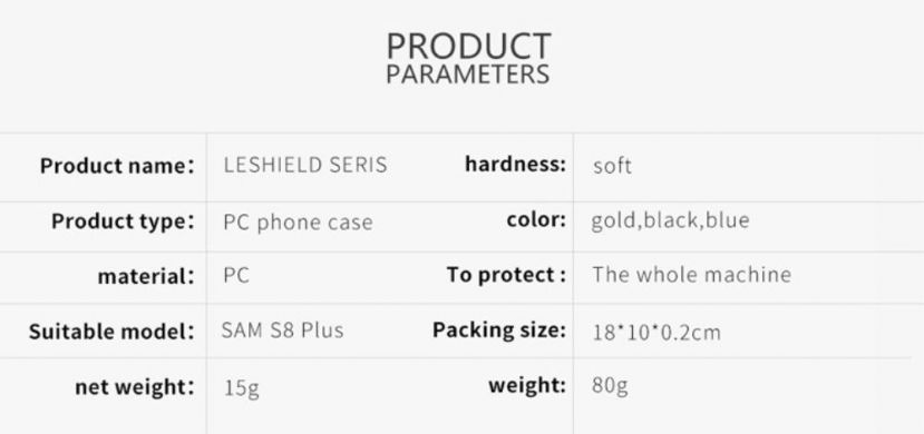 Пластиковый чехол LENUO Silky Touch для Samsung Galaxy S8 (G950) - Black