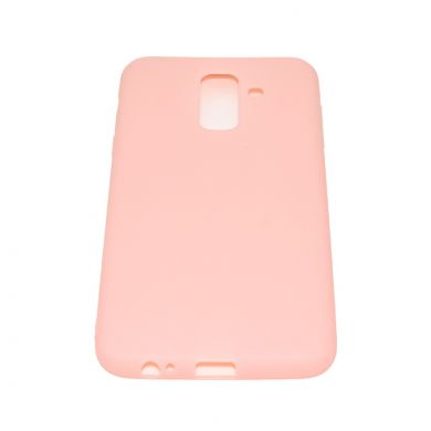 Силиконовый (TPU) чехол Deexe Matte Case для Samsung Galaxy A6+ 2018 (A605) - Pink