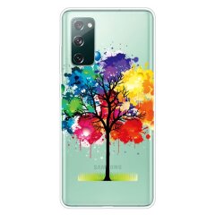 Силиконовый (TPU) чехол Deexe Pretty Things для Samsung Galaxy S20 FE (G780) - Colorful Tree