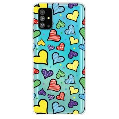 Силиконовый (TPU) чехол Deexe Pretty Glossy для Samsung Galaxy S20 Plus (G985) - Love Hearts