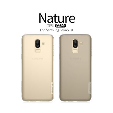Силиконовый (TPU) чехол NILLKIN Nature для Samsung Galaxy J8 2018 (J810) - Grey