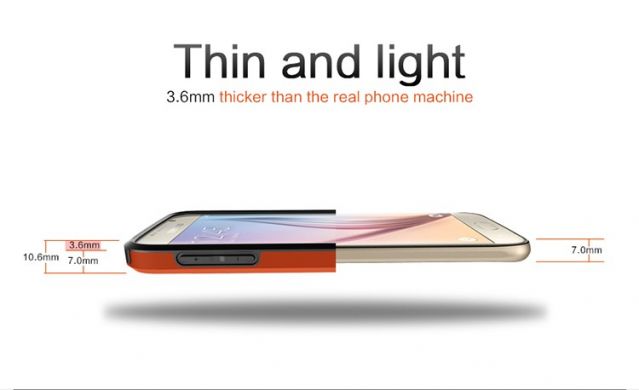 Защитный бампер NILLKIN Slim Border Series для Samsung Galaxy S6 (G920) - Orange