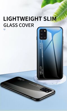 Защитный чехол Deexe Gradient Color для Samsung Galaxy A31 (A315) - Rose / Dark Blue