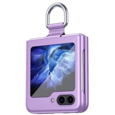 Защитный чехол Deexe Ring Case для Samsung Galaxy Flip 5 - Purple