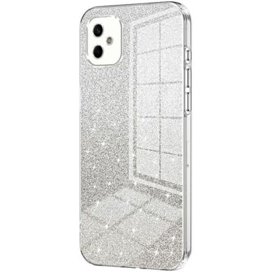 Защитный чехол Deexe Sparkles Cover для Samsung Galaxy A05 (A055) - Transparent