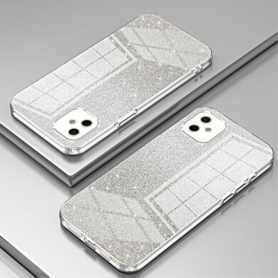 Защитный чехол Deexe Sparkles Cover для Samsung Galaxy A05 (A055) - Transparent