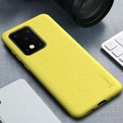 Защитный чехол IPAKY Matte Case для Samsung Galaxy S20 Ultra (G988) - Yellow
