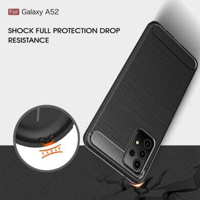 Защитный чехол UniCase Carbon для Samsung Galaxy A52 (A525) / A52s (A528) - Red
