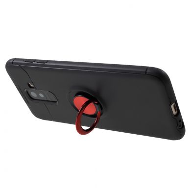 Защитный чехол UniCase Magnetic Ring для Samsung Galaxy J8 2018 (J810) - Black / Red