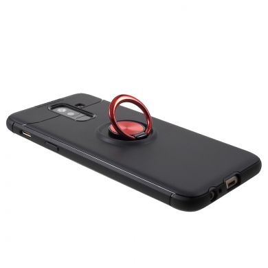 Захисний чохол UniCase Magnetic Ring для Samsung Galaxy J8 2018 (J810), Black / Red