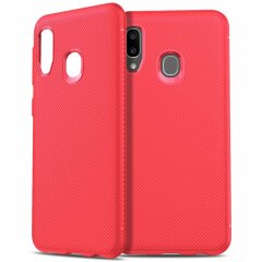 Защитный чехол UniCase Twill Soft для Samsung Galaxy A20e (A202) - Red