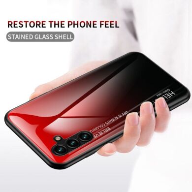 Защитный чехол Deexe Gradient Color для Samsung Galaxy A54 (A546) - Red / Black