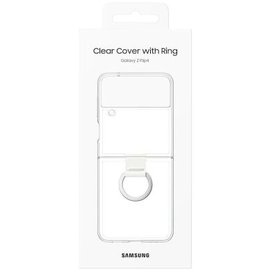Защитный чехол Clear Cover with Ring для Samsung Galaxy Flip 4 (EF-OF721CTEGUA) - Transparency