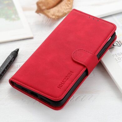 Чехол-книжка KHAZNEH Retro Wallet для Samsung Galaxy M53 (M536) - Red