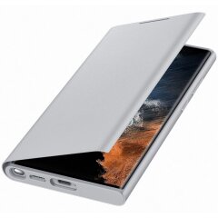 Чохол-книжка Smart LED View Cover для Samsung Galaxy S22 Ultra (S908) EF-NS908PJEGRU - Light Gray