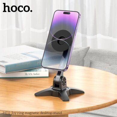 Универсальная подставка Hoco HD2 Joy Ring Magnetic - Black