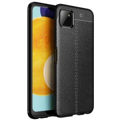 Захисний чохол Deexe Leather Cover для Samsung Galaxy A22 5G (A226) - Black