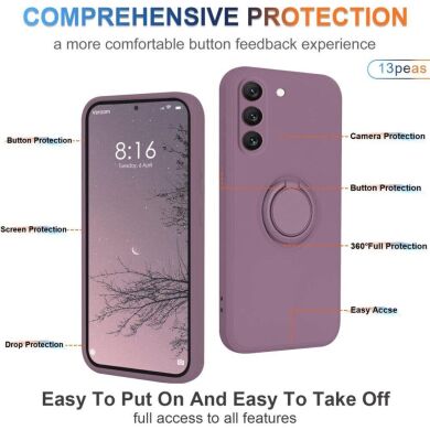 Защитный чехол Deexe Color Shell для Samsung Galaxy S23 (S911) - Light Purple