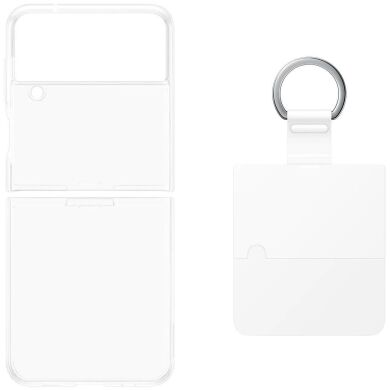 Захисний чохол Clear Cover with Ring для Samsung Galaxy Flip 4 (EF-OF721CTEGUA) - Transparency