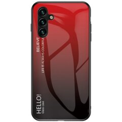 Защитный чехол Deexe Gradient Color для Samsung Galaxy A54 (A546) - Red / Black