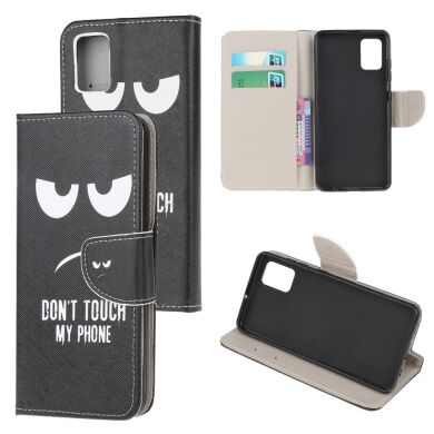 Чехол-книжка Deexe Color Wallet для Samsung Galaxy A02s (A025) - Don‘t Touch My Phone