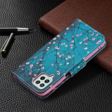 Чехол-книжка Deexe Color Wallet для Samsung Galaxy A22 (A225) / M22 (M225) - Plum Blossom